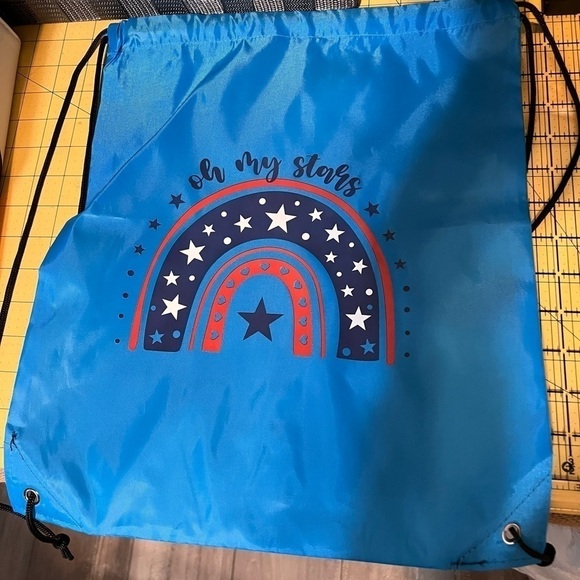 Hand pressed Drawstring Backpack, BN - Picture 1 of 2